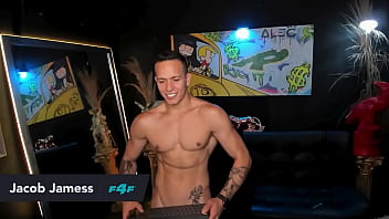 Flirt4free - jacob jamess - striking adonis shows off his masterpiece of a body before revealing his sizable stiff cock