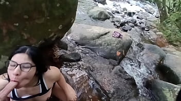 Part one they take me to the river and make me suck and cums on my face i love nature alexachris20