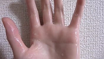 Water-soaked female hands