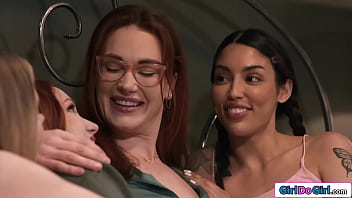 Stepmom siri dahl has her stepdaughter scarlet skies and her bffs coco lovelock and vanessa sky joining her in her teens are lusting for pussy