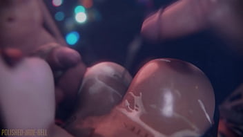 Watch as harely quinn jacks off 2 guys and gets her amazing tits covered with cum in this fantastic animation by polished jade bell