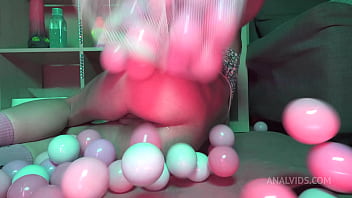 Workout her wet unlimited holes - stretch stacy bloom limits with balls in ass and pussy sbs076