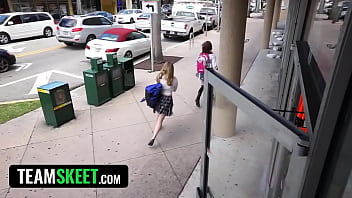 Shoplifter's punishment turns into a sexual awakening as she submits to the security guard's cock