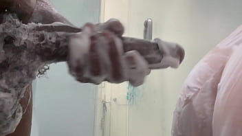 Her ass wasn’t ready for his thick cock—way too big to fit without effort she gasps and squirms as he pushes deeper stretching her out while wife’s at sleep
