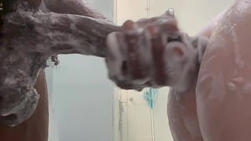 Her ass wasn’t ready for his thick cock—way too big to fit without effort she gasps and squirms as he pushes deeper stretching her out while wife’s at sleep