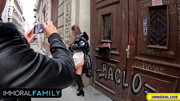 Lady lyne huge natural tits milf gets naked in public & pounded to pluto by monster cock – immoral family 4k