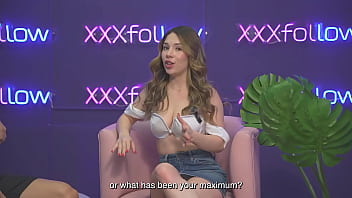 Hot interview ends in wild latina milf subdued by maxx betancur and mercilessly kissed by the presenter