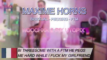 I cheated on my girlfriend with a ftm and she fucking loved it noochka2 joined us and fuck me while pixutopix peg