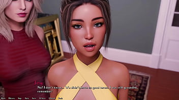 Being a dik #45 - short haired brunette with small tits sucks my big white cock while busty blonde sorority girl looks and tourches herself