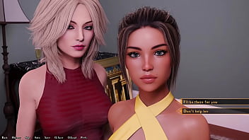 Being a dik #45 - short haired brunette with small tits sucks my big white cock while busty blonde sorority girl looks and tourches herself