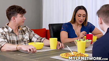 Justine and lilly are celebrating with parker and anthony they have a tradition every foot massage cooking and then eating it all together