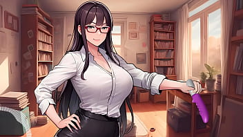 Tu maestra se folla tu culo como castigo por no aprobar rol con instrucciones para anal y masturbación