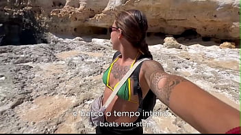 Ficou cheio achamos uma caverna turística em portugal e exploramos ela do nosso jeitinho damiana brasileira safada pela europa ep4