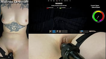 Goth twitch streamer plays rust naked