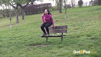 teen juice dripping in public