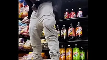 jerking off in store