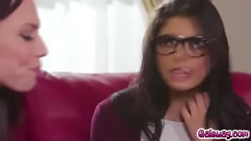 two blond lesbians make passionate love