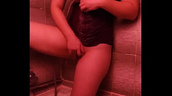 cute girl masturbating in the shower with friends
