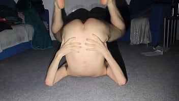 eating shit off feet