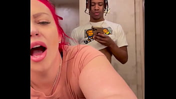 Thick Cougar Milf Fucks Stepson In The Bathroom thumbnail