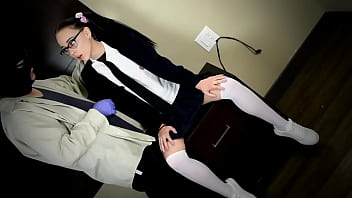 nervous school girl defloration