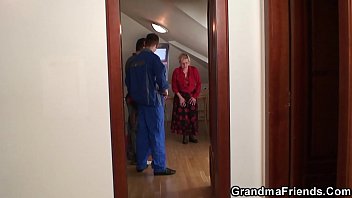 granny offers her pussy as a payment