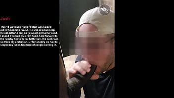 straight nigga getting head in public from gay porn