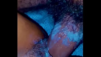 black hairy lesbian wet creamy pussy