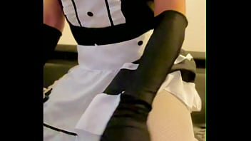 sissy in wedding dress for master