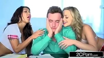 hubby makes fantasy come true with threesome for wife
