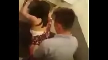 girl enjoy in school toilet