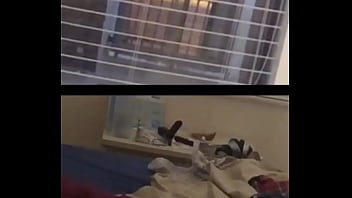maid watches jerkoff