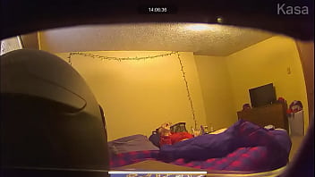 hidden cam caught teen masturbating under kitchen table