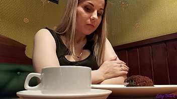 remote vivrator in restaurent sex video