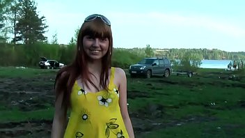 blonde nude public carwash
