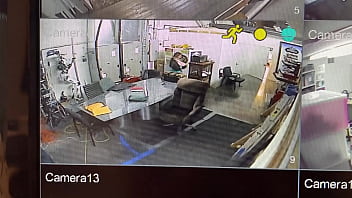 mastrubate caught security cam