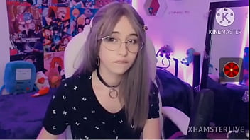 girl masterbates on stomach