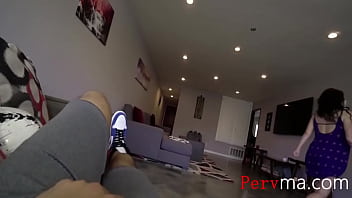 hairy mom helps son with panty fetish