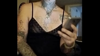 blone girl jerks off blone shemale cums twice