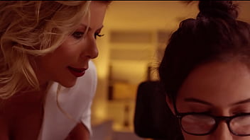 adult time intern & lesbian boss do it in the office april