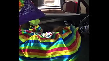 women, nude, fast food drive thru