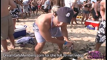 spring break beach gangbang