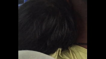 boobs kissing in bus