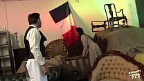 Rene exhibited to a group of young females the German troops who have disproportionately large genitalia, and they engaged in vigorous sexual activity