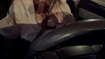 European Milf Artemisia Love driving around in LA long hair big boobs fetish horny stepmom