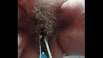 Granny hairy pussy peeing