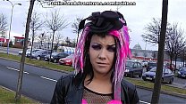 Girl with no pants sucks cock nastily