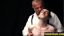Hairy Boy groped and milked by a handsome