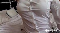 Kate Drains Her Mans Cock After