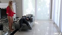 MILF Cherie half naked in front of Mike